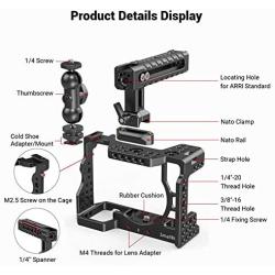 SMALLRIG A7RIII Cage Kit Rig for Sony A7RIII/A7III Camera with Top Handle, Ball Head - 2103