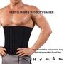 Wonderience Men Waist Trainer Slimming Body Shaper Belt Support Underwear Sweat Weight Loss Corset