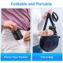 Cell Phone Stand for Desk, Foldable Desktop Phone&Tablet Holder Adjustable Height&Angle Compatible with iPhone/Samsung Galaxy/Nintendo Switch/Ipad Mini etc(Black)