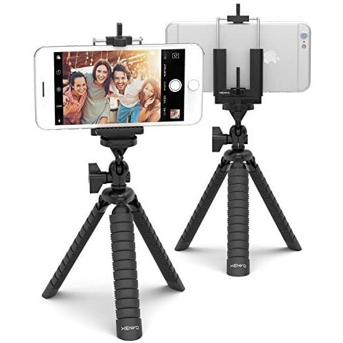 Xenvo LobsterPod Tripod - Flexible Cell Phone Tripod Stand with Universal Phone Mount Adapter, Compatible with iPhone, Android, Samsung, Google Pixel and Any Smartphone