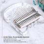 ThumbArt Kalimba Thumb Piano, crystal Kalimba 17 Key,the Acrylic Kalimba With A Cute Appearance，a Eva Waterproof Protective Case,tune Hammer And Learn Piano Instructions