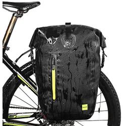 Rhinowalk Bike Rear Seat Pack Bag, Backseat Rack Bag Cycling Bicycle Anti-Tear TPU Strong Waterproof Big Capacity for Travel Essential