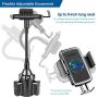 [Upgraded] TOPGO Cup Holder Phone Mount Universal Adjustable Gooseneck Cup Holder Cradle Car Mount for Cell Phone iPhone Xs/XS Max/X/8/7 Plus/Galaxy