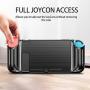 E-Began Case for Nintendo Switch Lite (2019 Release), [Carbon Fiber Brushed] Ultra Slim Thin [Anti-Scratch] with Ergonomic Grip Design, Light Weight Soft TPU Shockproof Protective Cover Case -Black