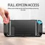 E-Began Case for Nintendo Switch Lite (2019 Release), [Carbon Fiber Brushed] Ultra Slim Thin [Anti-Scratch] with Ergonomic Grip Design, Light Weight Soft TPU Shockproof Protective Cover Case -Black