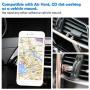 Phone Ring Holder Stand, 2 in 1 Universal Air Vent Car Phone Mount and Phone Finger Grip Ring with Strong Sticky Gel Pad Compatible with iPhone X/8/7/6s/Plus, Galaxy S9/S8/S7 (Rose Gold)