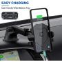 Phone Holder for Car, MANORDS Universal Long Neck Suction Car Phone Mount Compatible iPhone 11 Pro Xs XS Max XR X 8 8 Plus 7 Samsung Galaxy S10 S9 S8 LG Nexus Sony and More (Dark Gray)
