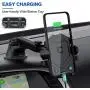 Phone Holder for Car, MANORDS Universal Long Neck Suction Car Phone Mount Compatible iPhone 11 Pro Xs XS Max XR X 8 8 Plus 7 Samsung Galaxy S10 S9 S8 LG Nexus Sony and More (Dark Gray)