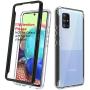Dahkoiz Case for Samsung Galaxy A71 5G Case [Not for A71 5G UW from Verizon], See-Through Clear Crystal TPU Bumper Cover Slim Shockproof Protective Phone Case for Samsung Galaxy A71 5G, Black