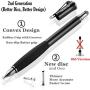 MEKO (2nd Generation) [2 in 1 Precision Series] Disc Stylus Pen for iPhone, iPad Pro/Mini/Air, Samsung Galaxy Note and All Touch Screen Devices Bundle with 6 Replacement Tips,Pack of 2(Black/Black)