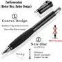 MEKO (2nd Generation) [2 in 1 Precision Series] Disc Stylus Pen for iPhone, iPad Pro/Mini/Air, Samsung Galaxy Note and All Touch Screen Devices Bundle with 6 Replacement Tips,Pack of 2(Black/Black)