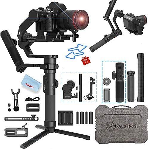 FeiyuTech AK4500 3-Axis Gimbal Stabilizer Payload 4.6 KG for Mirrorless & DSLR Camera for Sony A7M3 A7R3,Canon 1DX 6D 5D IV,Panasonic GH5 GH5S,Nikon D850,Detachable Design(Include Motion Controller)