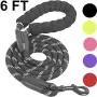 iYoShop 6 FT Strong Dog Leash with Comfortable Padded Handle and Highly Reflective Threads Dog Leashes for Medium and Large Dogs up to 150 lbs iYoShop 6 FT Strong Dog Leash with Comfortable Padded Handle and Highly Reflective Threads Dog Leashes for Medium and Large Dogs up to 150 lbs