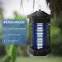 Bug Zapper Fly Trap Outdoor Bug Zapper Electric Mosquito Killer with 5 Sticky Glue Boards, Waterproof Insect Fly Trap Fly Zapper for Outdoor, Indoor, Backyard, Patio, Kitchen