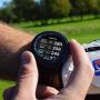 Golf Buddy Aim W10 GPS Watch aim W10 Golf GPS Watch with Red/White/Blue Wristband, Black, Medium