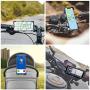 ILM Motorcycle Bike Phone Mount Holder 360° Rotation Adjustable Clamps for Handlebars Cell Phones iPhone Samsung Galaxy HUAWEI HTC (Classic Phone Holder)