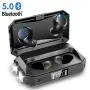 Wireless Earbuds with Flashlight, Touch Control Bluetooth 5.0 Headphones with Charging Case Waterproof In-Ear Earphones E-Book, Passive Noise Reduction Compatible with iPhone Android
