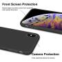 iPhone Xs Max Case, Anuck Soft Silicone Gel Rubber Bumper Case Anti-Scratch Microfiber Lining Hard Shell Shockproof Full-Body Protective Case Cover for Apple iPhone Xs Max 6.5" 2018 - Black
