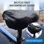 Comfort Gel Bike Seat Cover with Bike Phone Mount, Water&Dust Resistant Cover, Face Cover Scarf, Arm Sleeves, Reflective Band - 6 in 1 Cycling Accessories for Mountain and Road Cycling