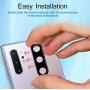 QITAYO Designed for Samsung Galaxy note 10 plus (6.8 inch) Screen Protector (3 Pack) and Camera Lens Tempered Glass Protector (1 Pack), No-Bubble, Anti-Scratch, Case Friendly