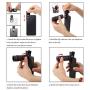Phone Camera Lens, KNGUVTH 5 in 1 Cell Phone Lens Kit - 12X Zoom Telephoto Lens + Fisheye Lens + Super Wide Angle Lens+ Macro Lens Compatible with iPhone 11 Pro Max X XS XR/8/7/6/6s Samsung Android
