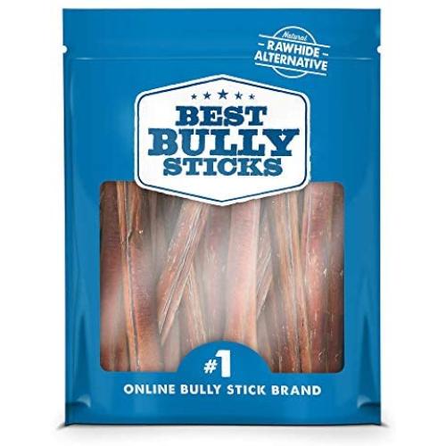 Best Bully Sticks Thick Bully Sticks 14 Pack – Natural Beef Dog Chew – Single Ingredient Alternative to Rawhide – Helps Promote Dental Health – Short Size