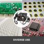 Happybuy 853D 3 in 1 Soldering Station 110V Hot Air Rework Station Digital Display Soldering Iron Station with Accessories