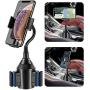 Car Cup Phone Holder Mount,Phone Holder for Car with Flexible Gooseneck,Universal Adjustable Automatic Cup Phone Car Holder Compatible iPhone 11 Pro/XR/XS/Max/X/8/7 Plus,Samsung Galaxy S10/S9/8