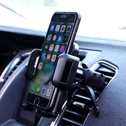 Car Phone Mount,U-good Cell Phone Holder for Car Air Vent Phone Holder Car Mount,Adjustable Clamp,360 Rotation Compatible with iPhone X XS Max XR 7 8 Plus, Samsung Galaxy S10 S9 S8 And More Smartphone