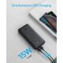 Anker Portable Charger, PowerCore Essential 20000mAh Power Bank with PowerIQ Technology and USB-C (Input Only), High-Capacity External Battery Pack Compatible with iPhone, Samsung, iPad, and More.