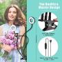 Selfie Ring Light with Cell Phone Holder for iPhone Beauty Lamp Compatible with iPhone&Android Fill Light for Live Stream Makeup LED Circle Light ARO De Luz para Maquillaje 4 Light Mode&10 Level USB