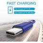USB C Cable, MARGE PLUS Type C Charging Cable 3 Pack (6Ft) Braided Fast Charging Cord Compatible with Samsung Galaxy A20 A50 A51 A71 A10 A10e S10 S20 Plus Note10, LG Stylo 5 4,and Other USB C Device