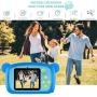 Yuehuam Kids Camera for Boys Birthday Toy Gifts Portable Mini 2 Screen Child Camera 20MP Dual Lens Video Camera DV Camcorder with 32G Memory Card