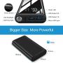 Portable Charger Power Bank 26800mAh, External Battery Charger with 2 Inputs 2 Outputs, Huge Capacity Backup Battery with LCD Display Phone Charger with Flashlight for Smartphone Tablet and More