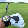 Golf Buddy Aim W10 GPS Watch aim W10 Golf GPS Watch with Red/White/Blue Wristband, Black, Medium