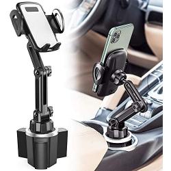 Car Cup Holder Phone Mount, CTYBB Cup Holder Cradle Car Mount with Adjustable Neck for Cell Phones iPhone 11 Pro/iPhone 11/11/XR/XS/8/7 Plus/6s, Samsung S10/S10 Plus/S9/S8 Edge/Note9, Huawei etc.