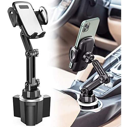 Car Cup Holder Phone Mount, CTYBB Cup Holder Cradle Car Mount with Adjustable Neck for Cell Phones iPhone 11 Pro/iPhone 11/11/XR/XS/8/7 Plus/6s, Samsung S10/S10 Plus/S9/S8 Edge/Note9, Huawei etc.