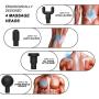 6 Speeds Massage Gun, Cordless Handheld Deep Tissue Muscle Massager, Chargeable Percussion Device Super Quiet