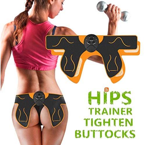 Ben Belle Abs Stimulator Electric Hips Trainer,Hip Trainer,Electronic Backside Muscle Toner, Smart Wearable Buttock Ab Stimulator for Men Women,Slimming Machine