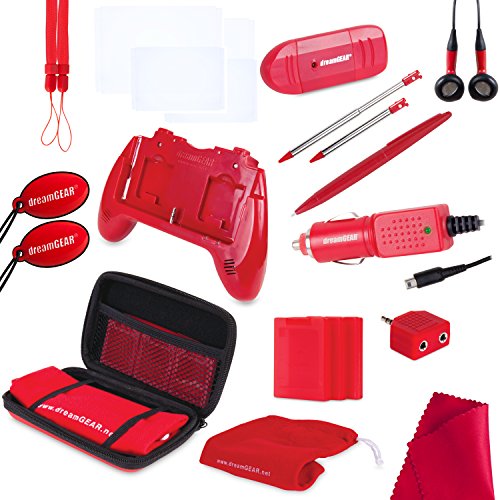 dreamGEAR Nintendo 3DS 20-in-1 Essentials Kit (red)