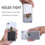 Phone Card Holder, Pofesun 5 Pack Ultra-Slim Credit Card Holder Adhesive Pocket Compatible for iPhone Samsung iPad LG Sony More Android Smart Phones(Black, White, Gray, Blue, Red)
