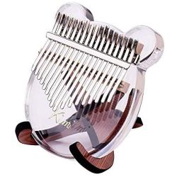 Kalimba,Mbira,17-Key Thumb Piano Transparent Acrylic Material + Wooden Stand Holder for 10-key 17-key Kalimbas