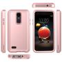 AMENQ Case for LG Tribute Empire/LG Aristo 2/LG Tribute Dynasty/LG Rebel 3 LTE L158VL/LG Rebel 4 LTE L211VL, Heavy Duty Protection with Shockproof Rubber TPU Shell and Rugged PC Armor Cover