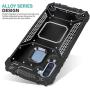 CasemartUSA Phone Case for [Samsung Galaxy A11], [Alloy Series][Black] Aluminum Metal Plate Military Grade Shockproof Protective Cover for Samsung Galaxy A11 (Verizon, AT&T, Metro, T-Mobile)