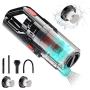UNIWA Car Vacuum Cleaner 6000PA 150W DC12V Portable Handheld Low Noise Wet Dry Use for Quick Cleaning