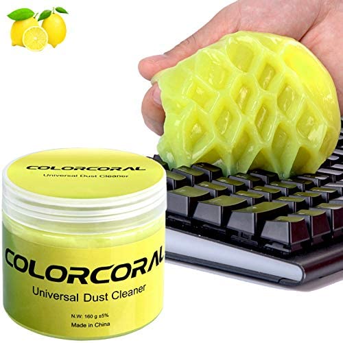 Cleaning Gel Universal Dust Cleaner for PC Keyboard Cleaning Car Detailing Laptop Dusting Home and Office Electronics Cleaning Kit Computer Dust Remover from ColorCoral 160G