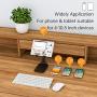 Cell Phone Stand Phone Holder, Adjustable Angle Height Phone Stand for Desk&Foldable Portable Aluminum Desktop Phone Stand, Universal Tablet Holder Compatible with iPhone Cell Phone Tablet (Black)