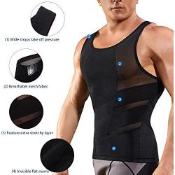 TAILONG Tank Top Slimming Vest Tight Body Shaper Tummy Underwear Men Waist Trimmer Compression Shirt