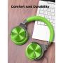 COWIN E7 Pro Active Noise Cancelling Headphones Bluetooth Headphones Wireless Headphones Over Ear with Mic/Deep Bass, 30H Playtime for Travel/Work/TV/Computer/Cellphone - Green