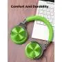 COWIN E7 Pro Active Noise Cancelling Headphones Bluetooth Headphones Wireless Headphones Over Ear with Mic/Deep Bass, 30H Playtime for Travel/Work/TV/Computer/Cellphone - Green